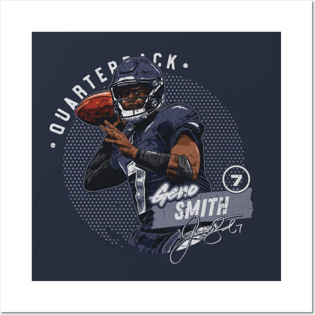 Geno Smith Seattle Dots Wall Art by ClarityMacaws